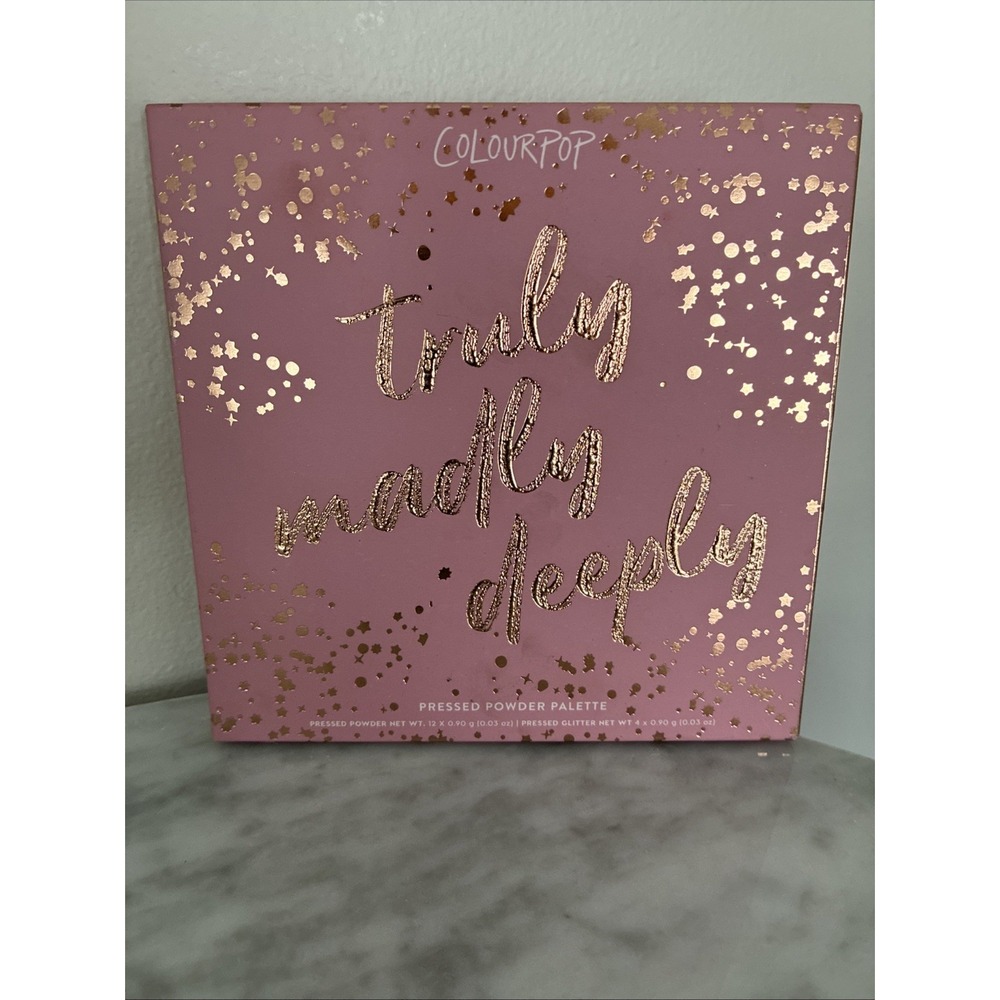 ColourPop Truly Madly Deeply Eyeshadow Makeup Palette - Cruelty Free. RARE!